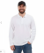 Белая рубашка ПОЛО с длинным рукавом мужская оптом